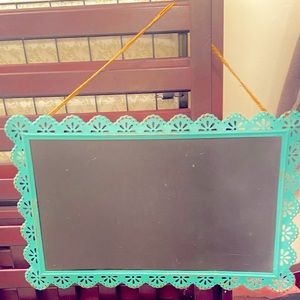 Turquoise Shabby chic/ Farmhouse  / Rustic style Chalk board